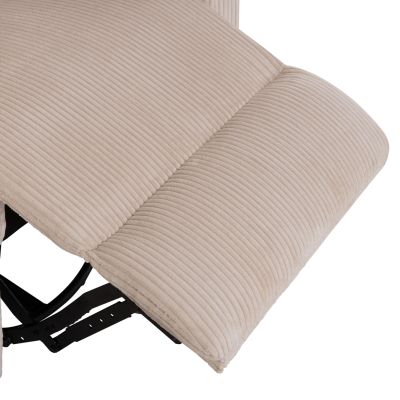 ARMCHAIR RELAX/BREASTFEEDING VELMORA HM3300.03 BEIGE STRIPED FABRIC 100x90x100Hcm.