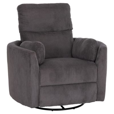 ARMCHAIR RELAX/BREASTFEEDING VELMORA HM3300.01 GREY STRIPED FABRIC 100x90x100Hcm.