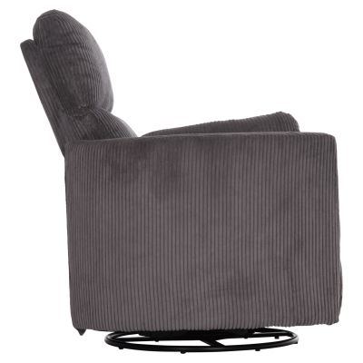 ARMCHAIR RELAX/BREASTFEEDING VELMORA HM3300.01 GREY STRIPED FABRIC 100x90x100Hcm.