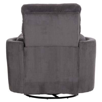 ARMCHAIR RELAX/BREASTFEEDING VELMORA HM3300.01 GREY STRIPED FABRIC 100x90x100Hcm.