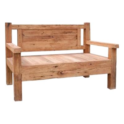 BENCH 3-SEATER THREEWAY HM9454.01 RECYCLED MIX WOOD 159.5x80x100Hcm.