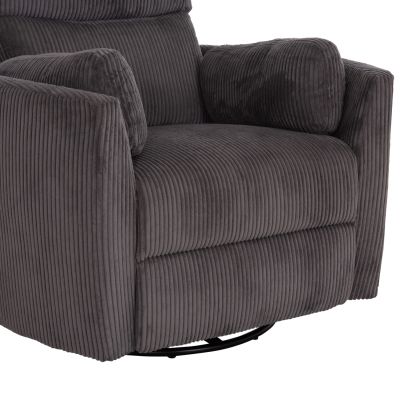 ARMCHAIR RELAX/BREASTFEEDING VELMORA HM3300.01 GREY STRIPED FABRIC 100x90x100Hcm.