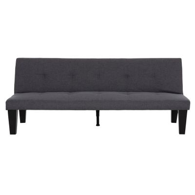 SOFABED 2-SEATER KORO HM3304.01 GREY PU LEATHER 165x75x64Hcm.