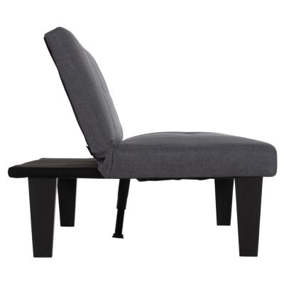 SOFABED 2-SEATER KORO HM3304.01 GREY PU LEATHER 165x75x64Hcm.