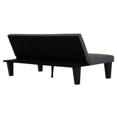 SOFABED 2-SEATER KORO HM3304.01 GREY PU LEATHER 165x75x64Hcm.