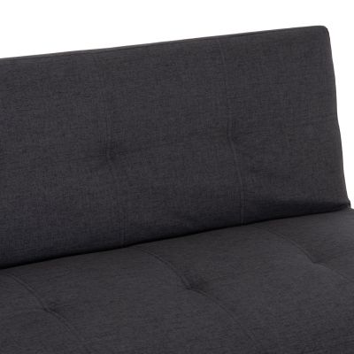 SOFABED 2-SEATER KORO HM3304.01 GREY PU LEATHER 165x75x64Hcm.