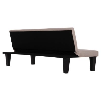 SOFABED 2-SEATER KORO HM3304.04 BEIGE PU LEATHER 165x75x64Hcm.