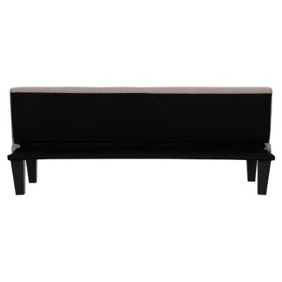 SOFABED 2-SEATER KORO HM3304.04 BEIGE PU LEATHER 165x75x64Hcm.