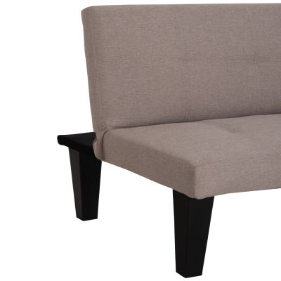 SOFABED 2-SEATER KORO HM3304.04 BEIGE PU LEATHER 165x75x64Hcm.