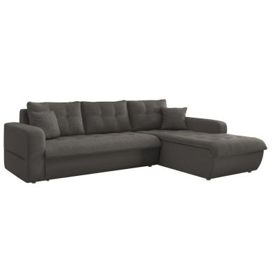 CORNER SOFABED RIGHT KANSO HM3338.01R GREY FABRIC 244x188x80Hcm.