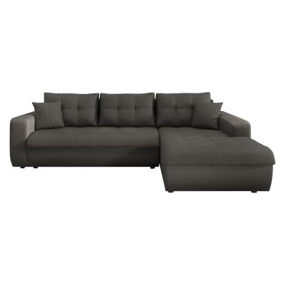 CORNER SOFABED RIGHT KANSO HM3338.01R GREY FABRIC 244x188x80Hcm.