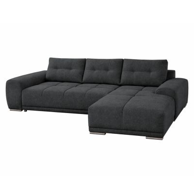 RIGHT CORNER SOFABED COMFYRA HM3336.01R GREY FABRIC 270x181x75Hcm.