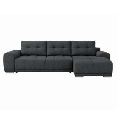 RIGHT CORNER SOFABED COMFYRA HM3336.01R GREY FABRIC 270x181x75Hcm.