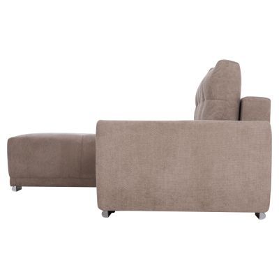 LEFT CORNER SOFABED COMFYRA HM3336.03L BEIGE FABRIC 270x181x75Hcm.