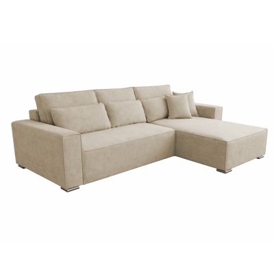 REVERSIBLE CORNER SOFABED CORNERA HM3335.03 BEIGE FABRIC 269x155x89Hcm.