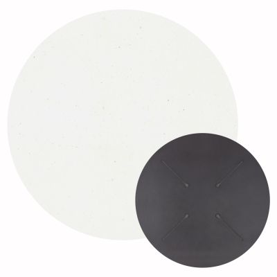 HPL TABLETOP HM5841.23 ROUND IN WHITE Φ60cm.