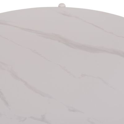 OUTDOOR LOUNGE SET 5PCS MEMFIS HM6470.03 ALUMINUM-ROPE-CERAMIC TOP--WHITE