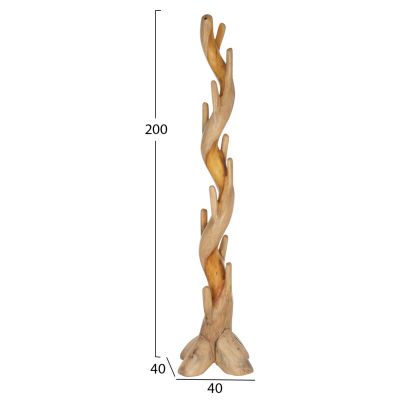 COAT-STAND HM9366 SOLID SUAR NATURAL 40X40X200