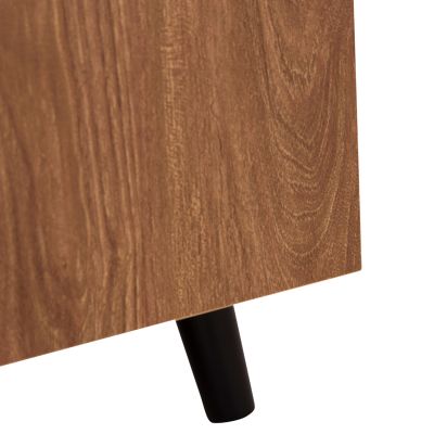 ENTRYWAY FURNITURE SET DELPHINE HM8876.12 MELAMINE IN BLACK MARBLE-NATURAL WOOD 80x31.5x52Hcm.