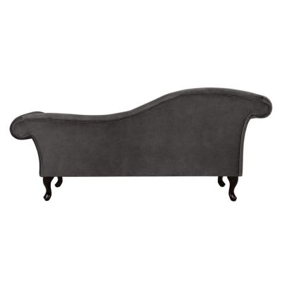 Chesterfield Chaise longue Grey Velvet Niovi HM3007.10 Left Arm 189x61x84cm