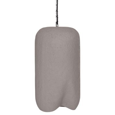 CEILING PENDANT LAMP LOGKY HM4704.03S FIBER CEMENT IN GREY Φ24x47Hcm