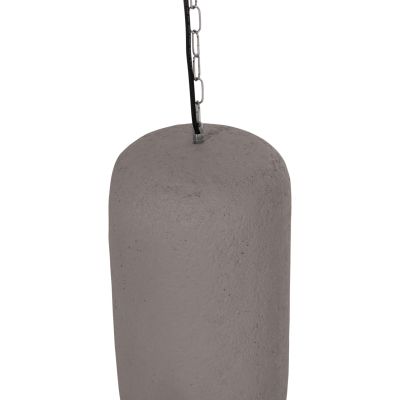 CEILING PENDANT LAMP LOGKY HM4704.03S FIBER CEMENT IN GREY Φ24x47Hcm