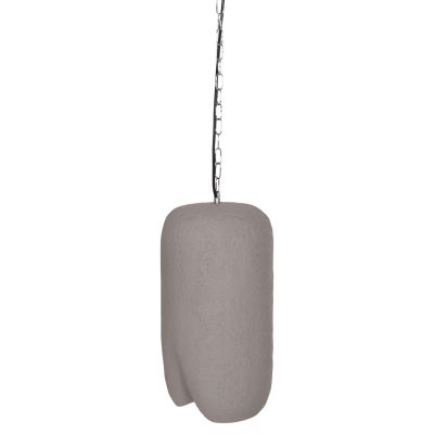 CEILING PENDANT LAMP LOGKY HM4704.03S FIBER CEMENT IN GREY Φ24x47Hcm