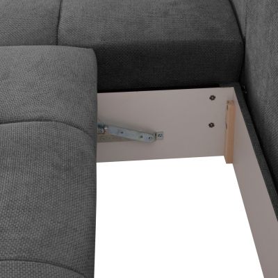LEFT CORNER SOFABED COMFYRA HM3336.01L GREY FABRIC 270x181x75Hcm.