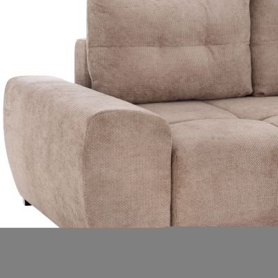 RIGHT CORNER SOFABED COMFYRA HM3336.03R BEIGE FABRIC 270x181x75Hcm.