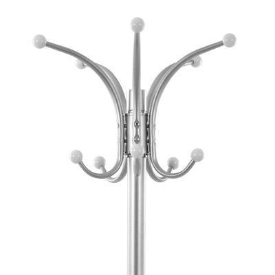 Hat/Coat Stand Metallic HM0038.40 rotating silver with marble ''37x170cm