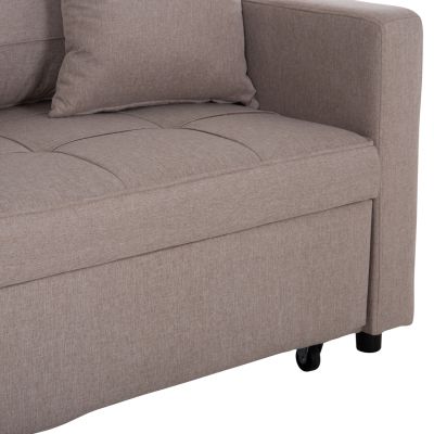 ARMCHAIR-BED MERO HM3306.03 BEIGE FABRIC 100x90x83Hcm.