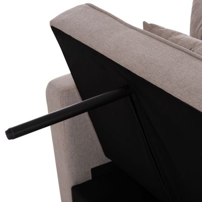 ARMCHAIR-BED MERO HM3306.03 BEIGE FABRIC 100x90x83Hcm.