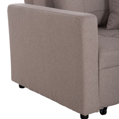 ARMCHAIR-BED MERO HM3306.03 BEIGE FABRIC 100x90x83Hcm.