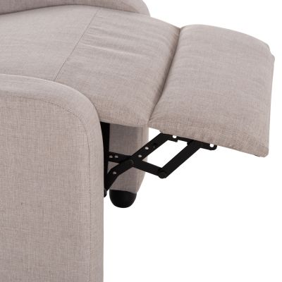 ARMCHAIR WITH PUSH-BACK RELAX MECHANISM DROSEN HM3299.03 BEIGE FABRIC 68x80x93Hcm.