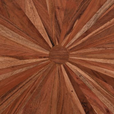 COFFEE TABLE OVAL MONTANA SUPERIOR HM9906 ACACIA WOOD-METAL 120x61x45Hcm.