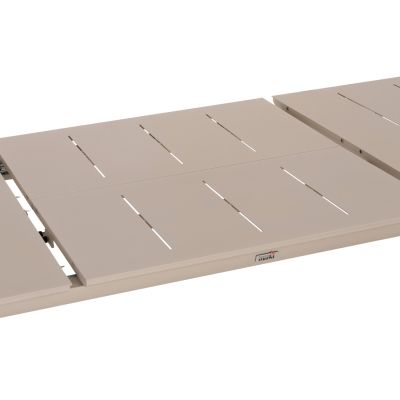 OUTDOOR 6-SEAT DINING SET ELARA HM10726.05 BEIGE ALUMINUM-EXTENDABLE DINING TABLE