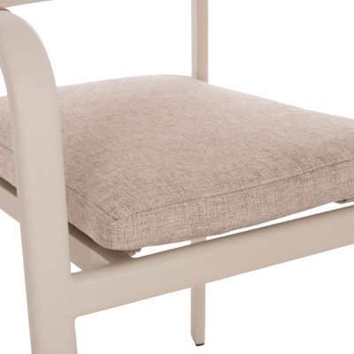 OUTDOOR 6-SEAT DINING SET ELARA HM10726.05 BEIGE ALUMINUM-EXTENDABLE DINING TABLE