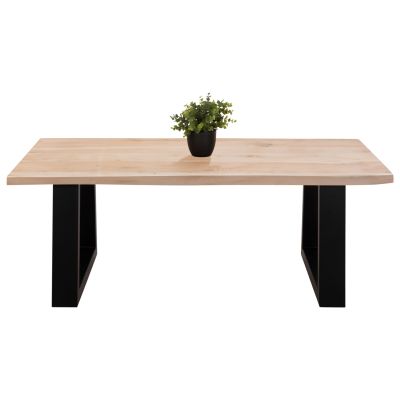 COFFEE TABLE SOFIA SLIM HM8502.21 ACACIA WOOD IN LIGHT NATURAL COLOR 115x65x41Hcm.