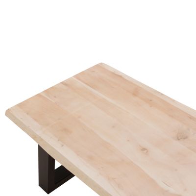 COFFEE TABLE SOFIA SLIM HM8502.21 ACACIA WOOD IN LIGHT NATURAL COLOR 115x65x41Hcm.