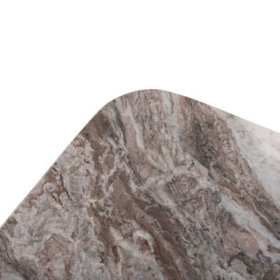 COFFEE TABLE SQUARE VOLTI HM18001 GREY MARBLE-ACACIA WOOD 80.5x80.5x37Hcm.