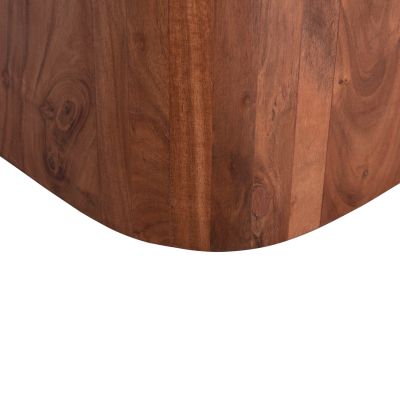 COFFEE TABLE SQUARE VOLTI HM18001 GREY MARBLE-ACACIA WOOD 80.5x80.5x37Hcm.