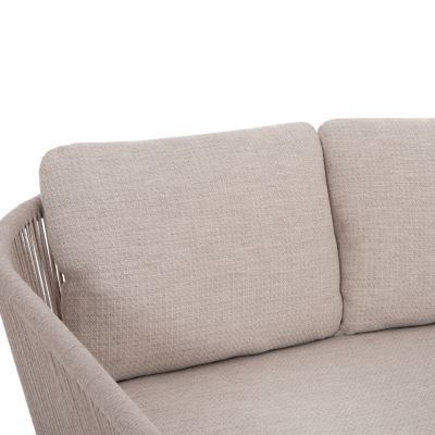 DAYBED SERIES XANTION HM6474.02 WHITE ALUMINUM-ROPE-OLEFIN FABRIC 157x147x88Hcm.