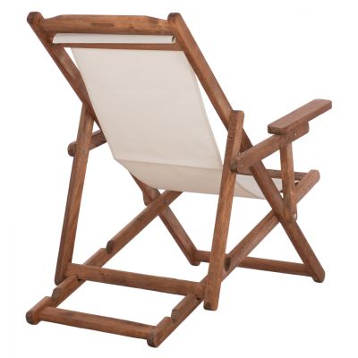 ΣΕΖΛΟΝΓΚ ΛΗΜΝΟΣ ΜΕ ΜΠΡΑΤΣΑ ΕΜΠ/ΣΜΟΣ ΚΑΡΥΔΙ ΜΕ PVC 2Χ1 ΕΚΡΟΥ HM11433.01 62,5x97x105εκ.