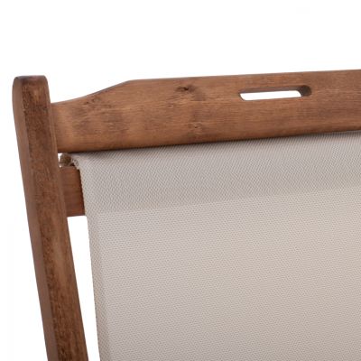 ΣΕΖΛΟΝΓΚ ΛΗΜΝΟΣ ΜΕ ΜΠΡΑΤΣΑ ΕΜΠ/ΣΜΟΣ ΚΑΡΥΔΙ ΜΕ PVC 2Χ1 ΕΚΡΟΥ HM11433.01 62,5x97x105εκ.