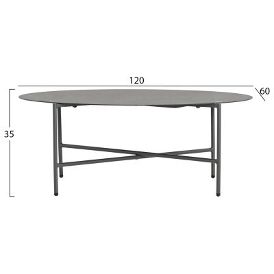 OUTDOOR LOUNGE SET 5-SEAT ELOWEN HM6508.01 ALUMINUM-ROPE-CUSHIONS---GREY