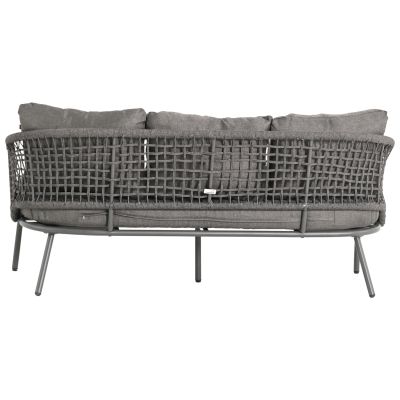 OUTDOOR LOUNGE SET 5-SEAT ELOWEN HM6508.01 ALUMINUM-ROPE-CUSHIONS---GREY