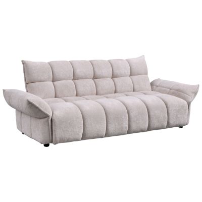 SOFABED MELU HM3314.02 BEIGE FABRIC--POCKET SPRINGS SEAT 240-250x90x85Hcm.