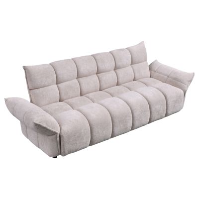 SOFABED MELU HM3314.02 BEIGE FABRIC--POCKET SPRINGS SEAT 240-250x90x85Hcm.