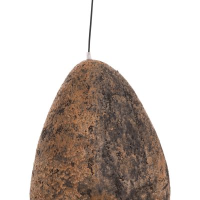 CEILING PENDANT LAMP STONE-LOOK STONER (S) HM4417.03 GREY/BROWN-- 37x30x45Hcm.