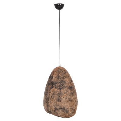CEILING PENDANT LAMP STONE-LOOK STONER (S) HM4417.03 GREY/BROWN-- 37x30x45Hcm.